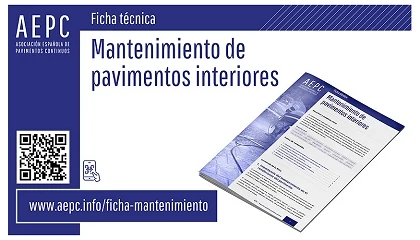 Foto de La AEPC publica una ficha técnica sobre el mantenimiento de pavimentos continuos interiores