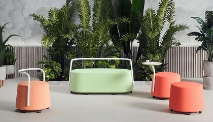 Foto de Actiu y estudi{H}ac ganan un Red Dot Award 2026 por Cuff: su colección de pufs para espacios híbridos