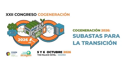 Foto de Cuota reducida para asistir al Congreso Anual de Cogeneración 2026 hasta finales de julio