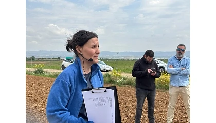 Foto de Entrevista a Lucía Sánchez, técnica responsable de Experimentación de Oleaginosas y Leguminosas en INTIA