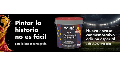 Foto de Pinturas Montó lanza un envase de edición limitada para celebrar el triunfo de España en el Mundial