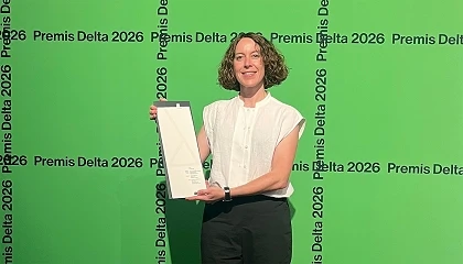 Foto de Vega de Niessen galardonada durante la 43ª edición de los Premios Delta