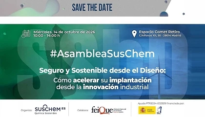 Foto de La Asamblea General de SusChem-Espa�a 2026 abordar� el enfoque 'Seguro y Sostenible desde el Dise�o'