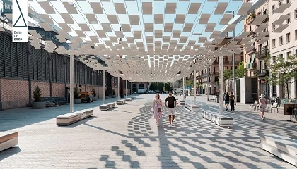 Foto de Denvelops y Eurecat, premio Delta de Oro por una pérgola desarrollada para generar sombra estacional en espacios urbanos