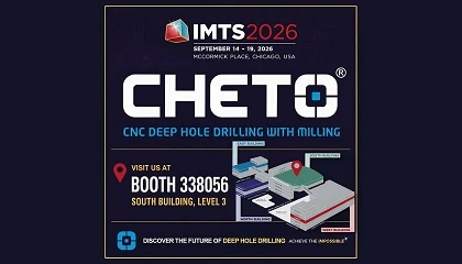 Foto de Cheto leva solu��es de fura��o profunda e fresagem CNC � IMTS 2026, em Chicago