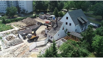 Foto de Nuremberga torna-se exemplo de constru��o sem emiss�es com ajuda da Volvo CE
