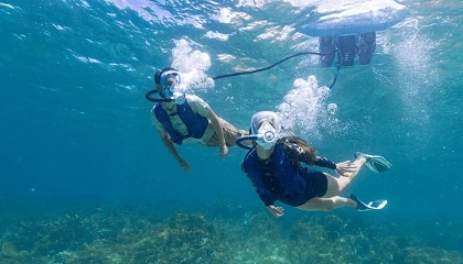 Foto de Decathlon lleva el snorkel a tres metros de profundidad con Easybreath Dive