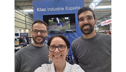Félicia Lange, presidenta de Klac Industrie, y Víctor Manuel Durán, director de Klac Industrie España
