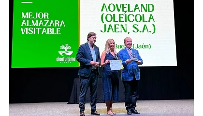 Foto de AOVEland, reconocida como Mejor Almazara Visitable en los II Premios Oleoturismo España