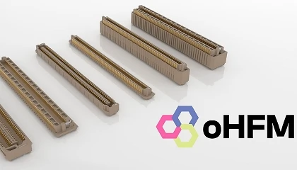 Foto de Samtec da soporte a SGeT oHFM.c con interconexiones de alto rendimiento