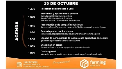 Foto de Farming Agr�cola presenta los equipos Shaktiman el jueves 15 de octubre en sus instalaciones de Villamart�n de Campos