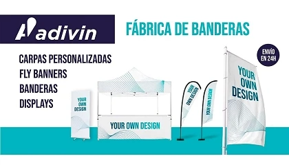 Foto de La f�brica de banderas que produce y entrega en 24 horas, exclusivamente para distribuidores