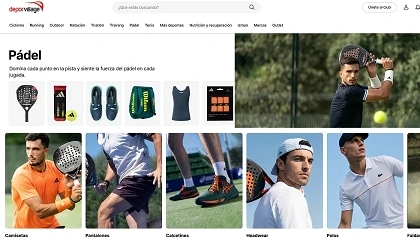 Foto de Deporvillage incorpora el p�del y el tenis a su cat�logo