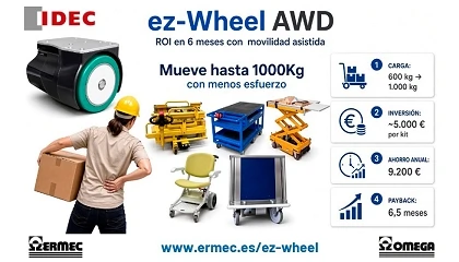 Foto de Ermec impulsa la rentabilidad de la intralogística industrial con las soluciones de movilidad asistida IDEC / EZ-Wheel