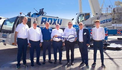 Foto de Grúas Roxu incorpora la grúa Liebherr LTM 1400-6.1 para reforzar su capacidad operativa en grandes proyectos