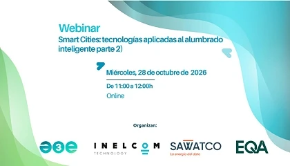 Foto de A3E organiza la segunda parte de su webinar sobre tecnologías aplicadas al alumbrado inteligente