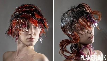 Foto de WASSER, la colección de Equipo F by Felicitas Hair que recrea los estados del agua