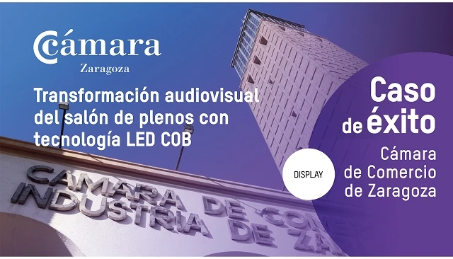 Foto de Hikvision renueva el salón de plenos de la Cámara de Comercio de Zaragoza con tecnología LED COB de última generación