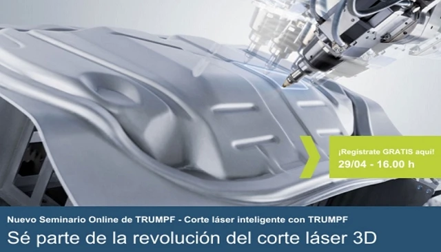 Foto de Trumpf organiza un seminario online sobre corte láser 3D para optimizar procesos industriales