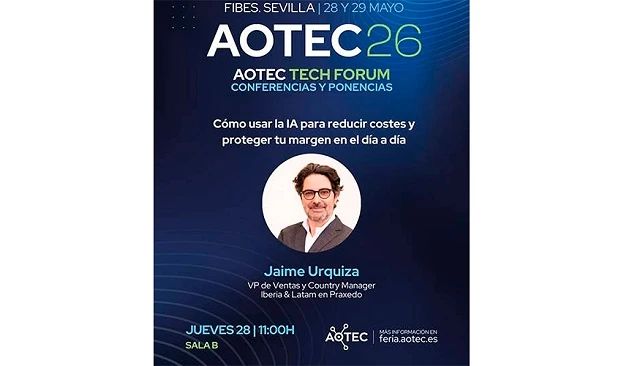Foto de Praxedo participará en la Feria AOTEC con una ponencia sobre IA aplicada a la gestión de servicios de campo