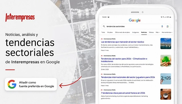Foto de Interempresas como fuente preferida en Google para mejorar la calidad de tus b�squedas