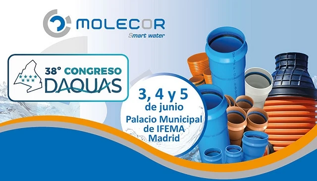 Foto de Molecor participar� en el 38�Congreso DAQUAS con innovadoras soluciones en el Sal�n Tecnol�gico del agua