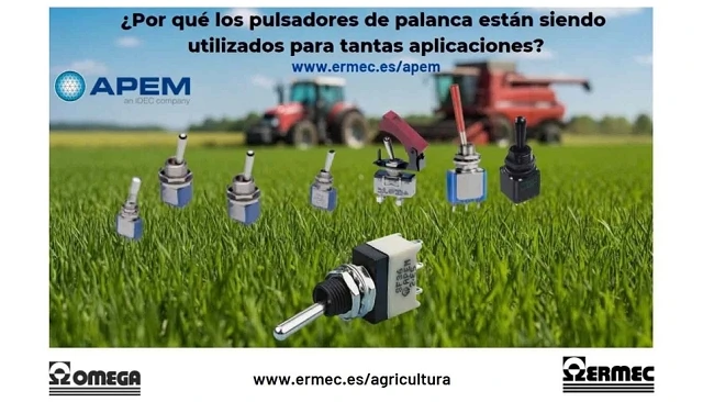Foto de ERMEC impulsa las soluciones APEM para el sector agr�cola con sus reconocidos pulsadores de palanca