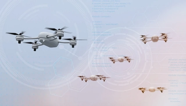 Foto de Enjambres de drones autónomos orientados a misiones de vigilancia, logística y comunicaciones militares