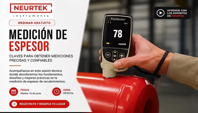 Foto de NEURTEK organiza un webinar sobre medici�n de espesor en recubrimientos industriales