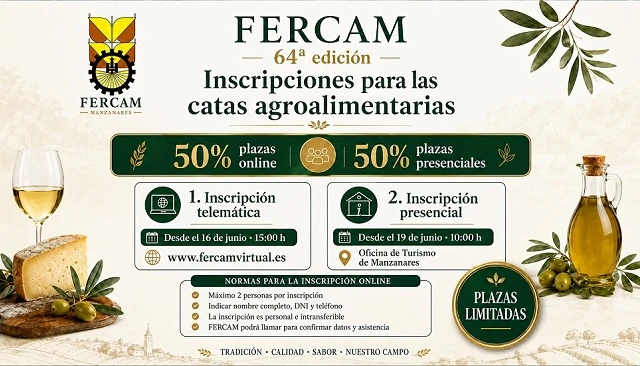 Foto de Fercam 2026 establece doble modalidad de inscripción para las catas agroalimentarias