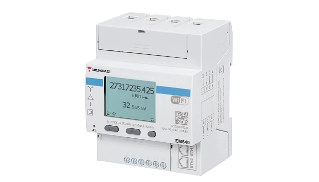 Foto de Carlo Gavazzi amplía la serie EM600 de analizadores de energía trifásicos