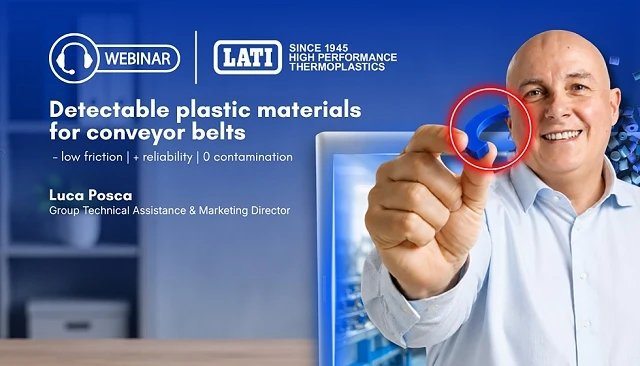 Foto de LATI impartirá un curso gratuito sobre plásticos detectables para cintas transportadoras