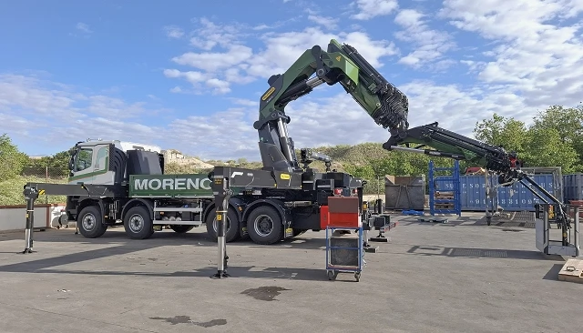 Foto de Grúas y Contenedores Moreno apuesta por la tecnología de alta capacidad con la incorporación de una Palfinger PK 1650 TEC