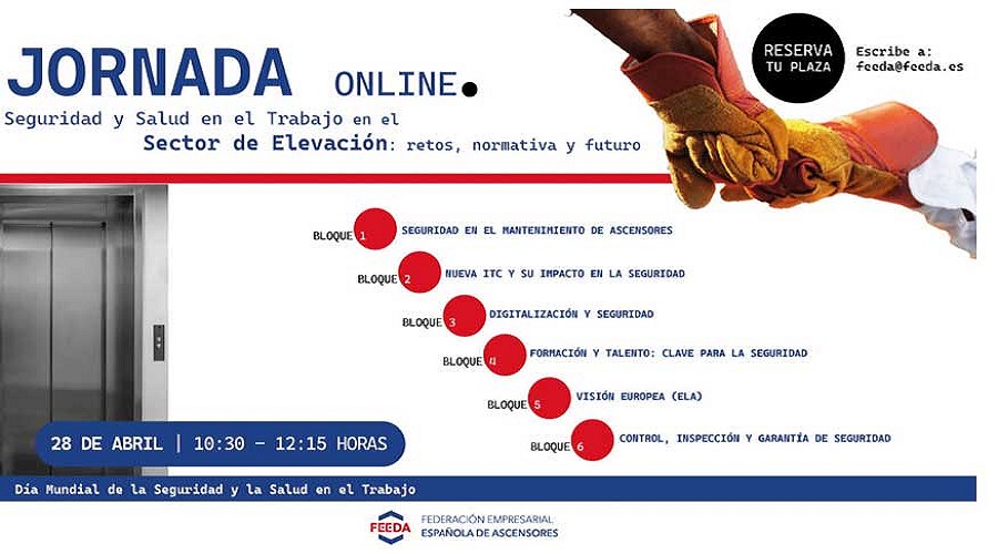 Foto de Jornada t�cnica online �Seguridad y salud en el trabajo en el sector de elevaci�n: retos, normativa y futuro�