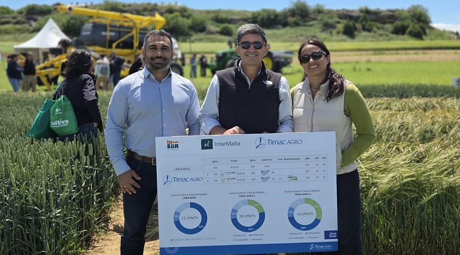 Foto de La alianza entre Timac Agro e Intermalta reduce un 40% la huella de carbono en cebada maltera
