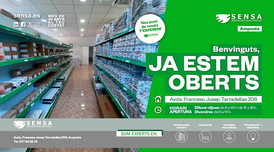 Foto de Sensa Servicios El�ctricos abre un nuevo punto de venta en Amposta