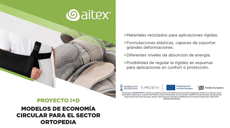 Foto de AITEX desarrolla modelos de econom�a circular aplicada para el sector de ortopedia