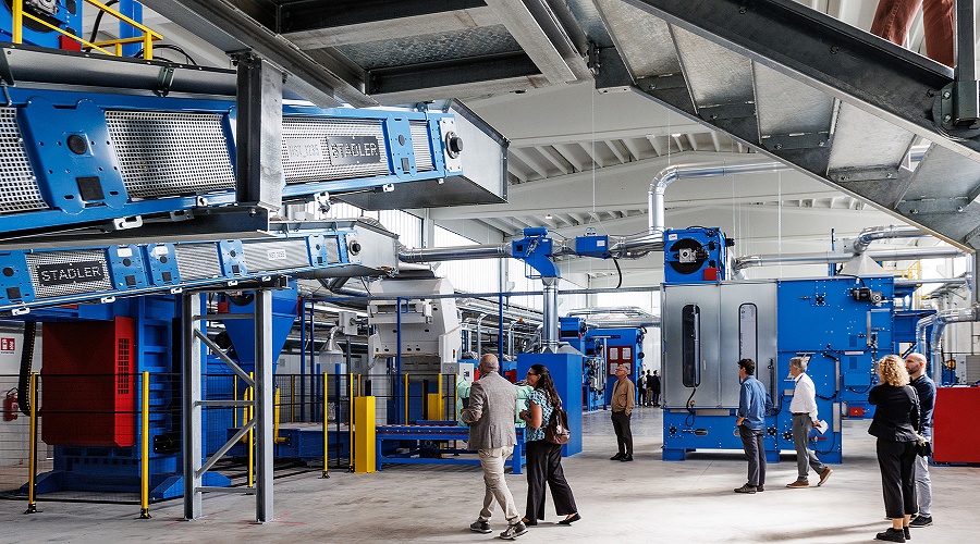 Foto de STADLER desarrolla para IGERS una planta que transforma residuos textiles en fibras para fabricar hilo