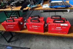 Brady - Caja de seguridad Redbox - Caja de bloqueo (6x)