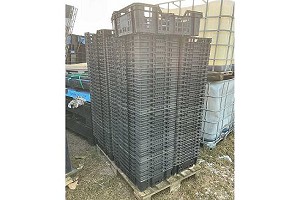 Pal� de cajas de pl�stico