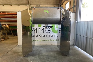 Mezcladora de bandas horizontal a/inox 1.000 litros nueva
