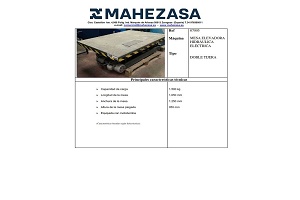 Mesa elevadora hidraulica
