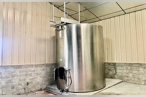 125 hL � Vautier � dep�sito de fondo plano de acero inoxidable 304