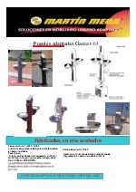 Ficha tcnica: fuente adaptada para beber agua. Modelo FC-03