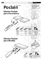 Dientes Poclain para Excavadora