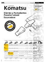 Dientes y Portadientes Pasador Lateral Excavadora