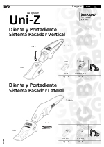 Diente y Portadiente Sistema Pasador Vertical