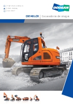 Excavadora mediana de oruga, DX140LCR