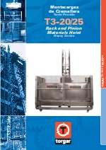 Montacargas cremallera Serie Pesada Torgar T3 20 25