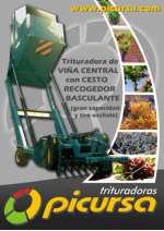 Trituradora de Via Central con Cesto Recogedor Basculante de GRAN CAPACIDAD